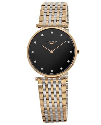 New Longines La Grande Classique Quartz Two Tone Women's Watch L4.755.1.57.7