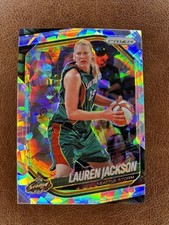 2025 Panini Prizm WNBA Cracked Ice Prizm #91 Lauren Jackson Seattle Storm