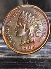 1906 Indian Head Cent In Great Condition AU+ With Toning
