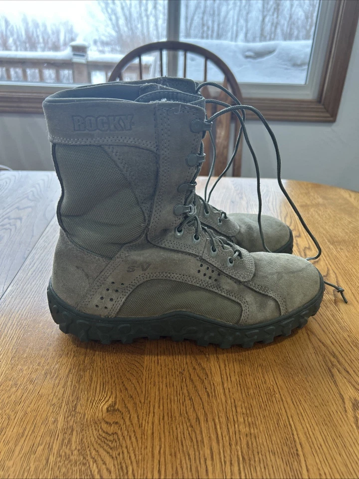 Bota de Combate Militar Rocky S2V Special Ops Verde Tostado Talla 10.5 W Foto 2 de 4