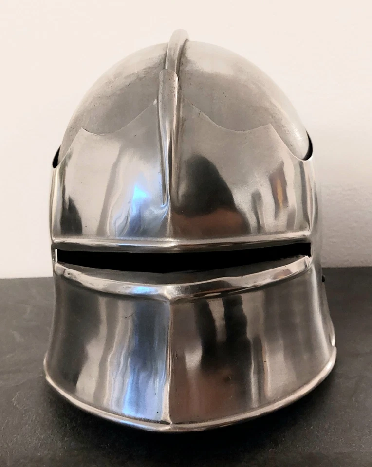 Schaller Ritter Helm Rüstung Mittelalter LARP Visier Reenactment um 1480 - Bild 2 von 4