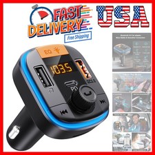 Bluetooth FM Transmitter for Car - Bluetooth 5.0 Adapter PD20W QC3.0 Cigarett...