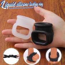 Male Penis Cock Ring Scrotum Testicle Ball Stretcher Delay Time for Adults BDSM