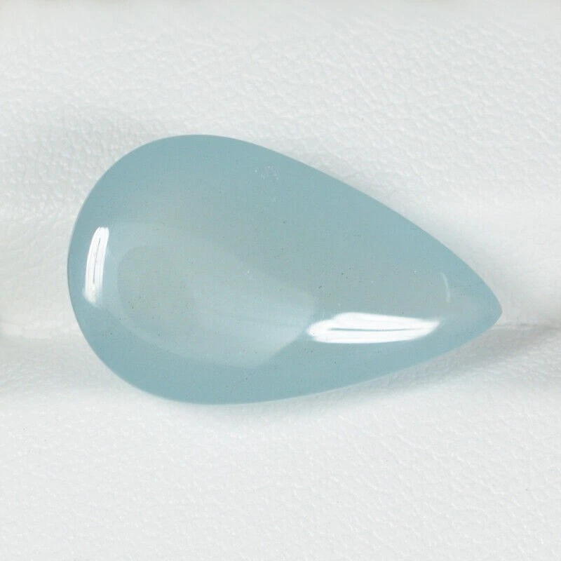 14.72 ct BEST GRADE GLOW AQUA BLUE NATURAL AQUAMARINE CAB'S Pear See Vdo 1062 CL - Image 2 of 2