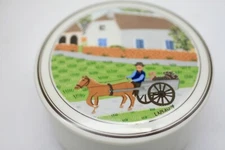 Villeroy & Boch Laplau Design Naif The Seasons TRINKET BOX Horse & Cart B1