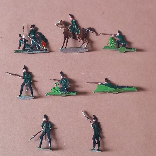 Plats d'étain - Zinnfiguren : 16 cavaliers prussiens guerre de 1870
