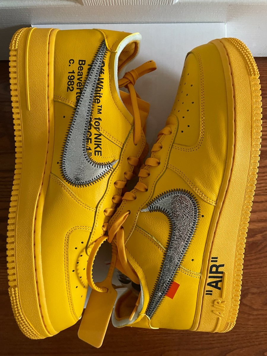 Nike Off White Air Force 1 Low ICA Size 12 DD1876-700 Lemonade