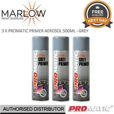 3 X PROMATIC GREY PRIMER GP500 500ML - TOPCOAT TRADE SPRAY 