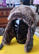 banana republic trapper hat fur L/XL