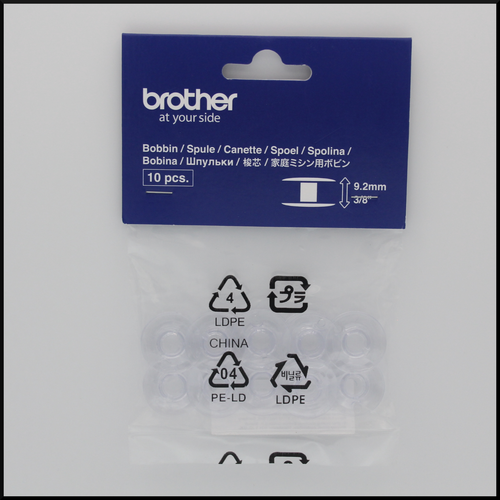 BROTHER Sewing Machine BOBBINS 9.2mm x 10 BOBBINS (GENUINE) Part No
