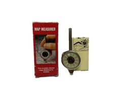Vintage Map Measurer Made In West Germany With Paperwork & Box