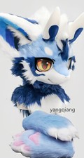 Fursuit Long Fur Husky Fox Mascot Head Party Halloween Fur Cosplay-Promotion