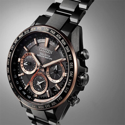 Citizen Attesa Hakuto-R 44.3mm Case Titanium Gold, Band Titanium