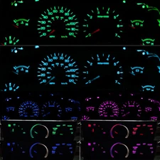 LED BULBS KIT for Ford Mustang 99-04 Instrument Cluster Gauge + Climate Control