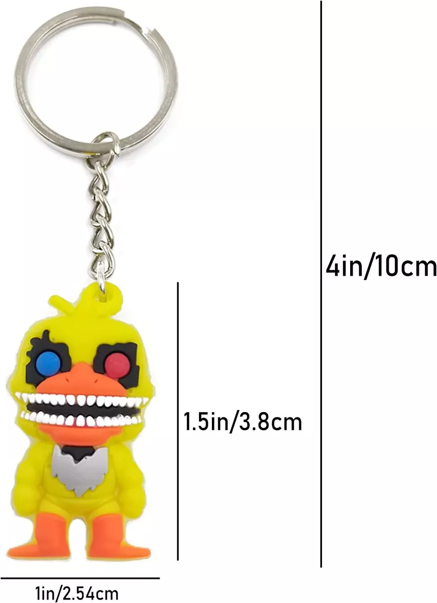 5pcs FNAF Keychain Set - Cute Keychain Horror Game Keychains for