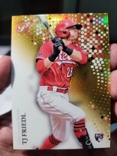 TJ Friedl ⚾ 2022 Topps Pristine RC ROOKIE GOLD REFRACTOR  39/50 #219