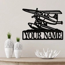 Personalized Float Plane Name sign, Wood plaque sign,wood Crafts