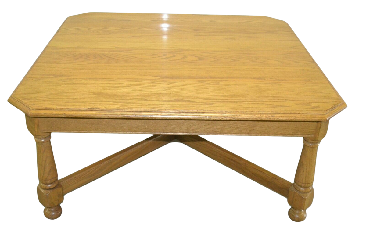 Ethan Allen Canterbury Oak Coffee Table Solid Oak #28-8401 #278