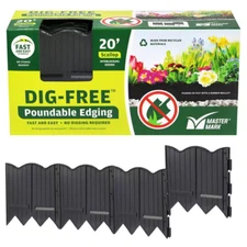 Garden Decor Plastic Landscape Lawn Edging Border Master 20 Ft Attachable New