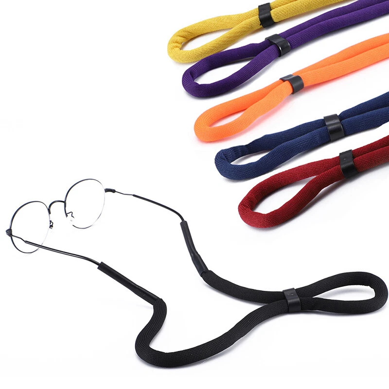 Soporte para gafas deportivas de cadena flotante lisa 2 piezas cordón antideslizante correa para el cuello ∂ Foto 2 de 4