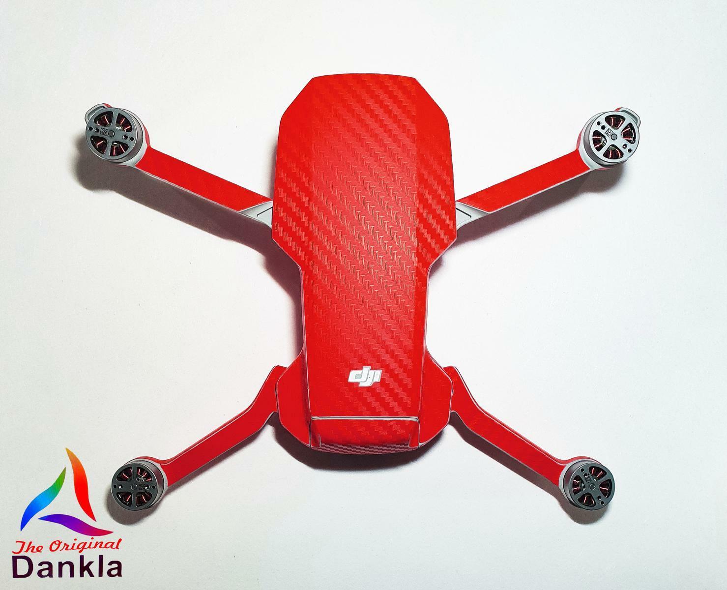 DJI MAVIC MINI - SKIN - CARBON ROT - Folie Decal Wrap Drohne