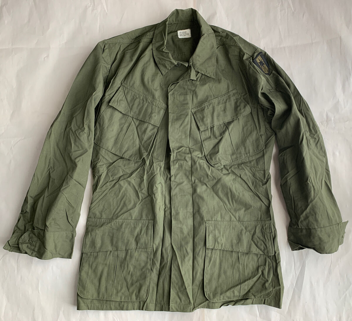 Vtg'70 Vietnam US Army 8405-935-4705 Coat WR Ripstop Poplin Vtg'70 Vietnam US Army 8405-935-4705 Coat WR Ripstop Poplin
