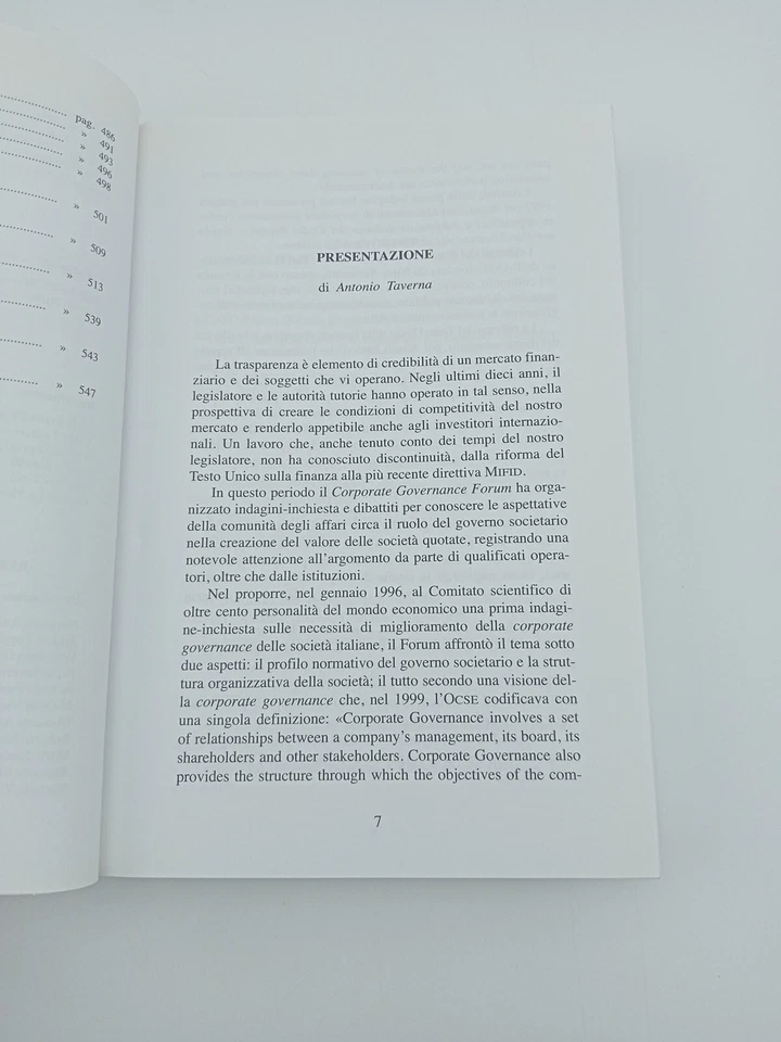Il mercato trasparente - Corporate Governance Forum 1997 - 2007 - Taverna - Immagine 4 di 4