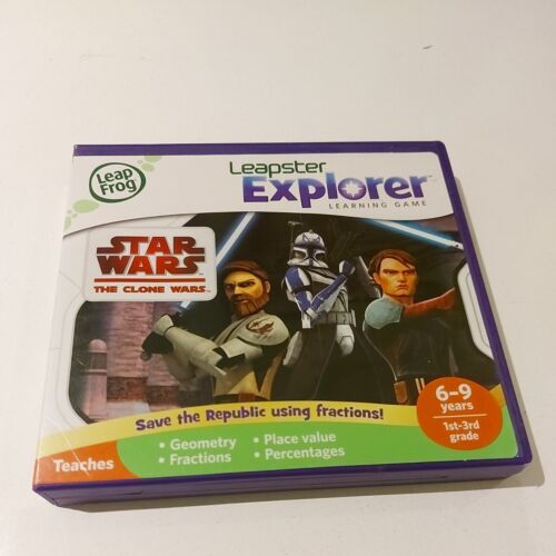 STAR WARS Game for Leap Frog Leappad 2 3 Ultra Explorer THE CLONE WARS - Afbeelding 1 van 3