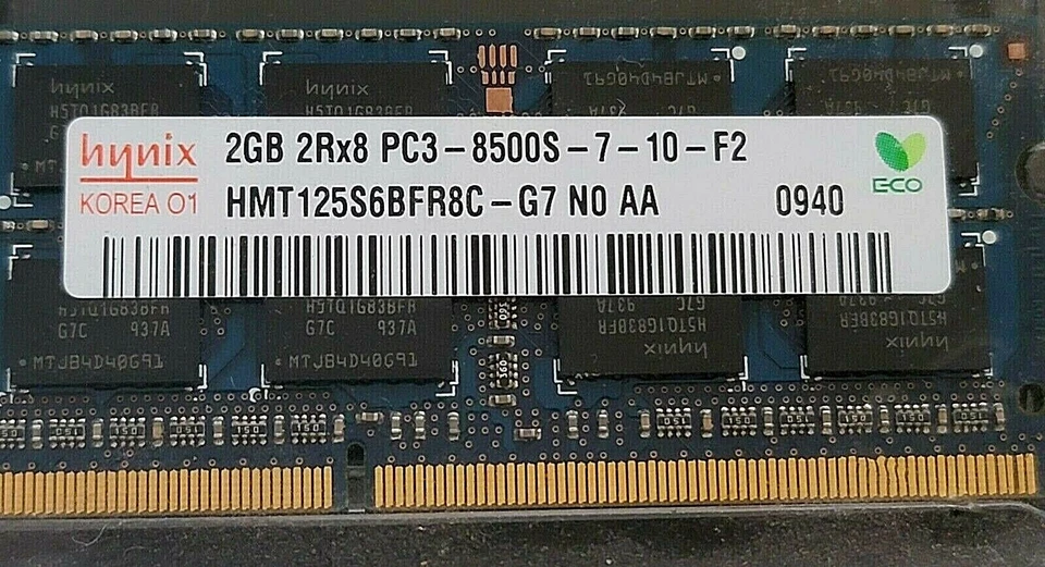 HYNIX 2GB DDR3 PC3-8500 Memory DIMM Laptop HMT125S6BFR8C - Image 3 of 4