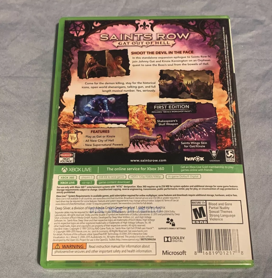 Buy Saints Row Gat Out of Hell CD Key Compare Prices