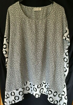 Damen Tunika bpc selection Gr. 44 weiß/schwarz