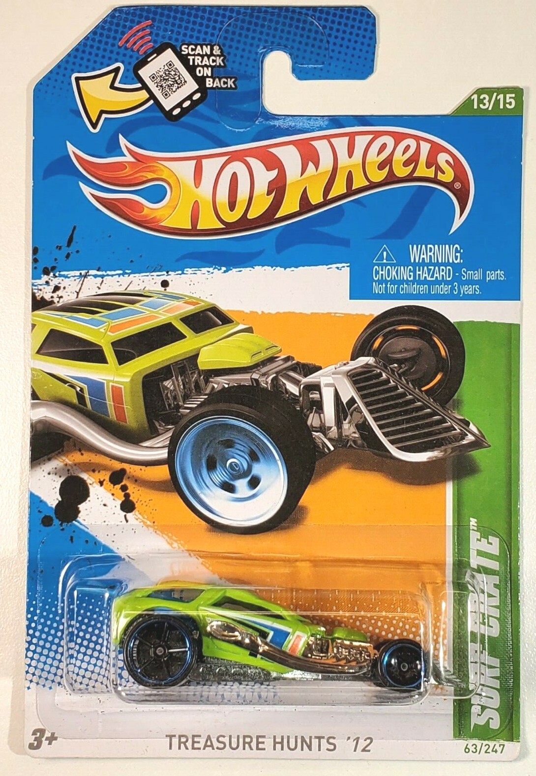 2012 Hot Wheels Green Surf Crate Treasure Hunt 63/247