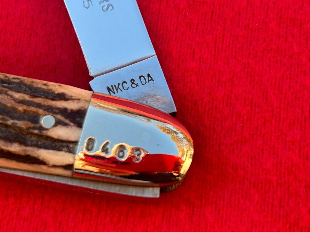 1975 NKC & DA Kissing Crane Stag Whittler 1st Knife in NKCA Knives 1 of