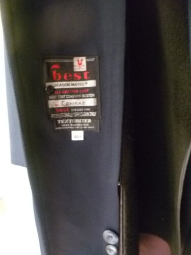 Best Coat Co Season Mate marineblau Allwettermantel Boston Fell gefüttert Größe 46 R - Bild 8 von 11