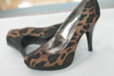 Alfani Wmns Jaguar Maddy Leopard Print Heels Size M Pumps Heels Shoes  platform