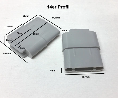 End Rod Glider End Piece Roller Shutter End Rod Glider Guide 8 Series 11 Series 14 Profile