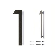 12 Inch Modern Floating House Numbers for Outside  Large Metal House Numbers...