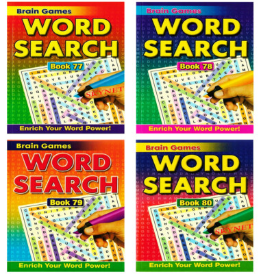 A5 MEGA WORD SEARCH PUZZLE BOOKS BOOK KIDS ADULTS 129 BRAIN GAMES BK77-BK80