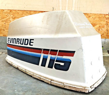 80s Evinrude 90 115 Hp 2 Stroke Outboard  Cowl   Freshwater