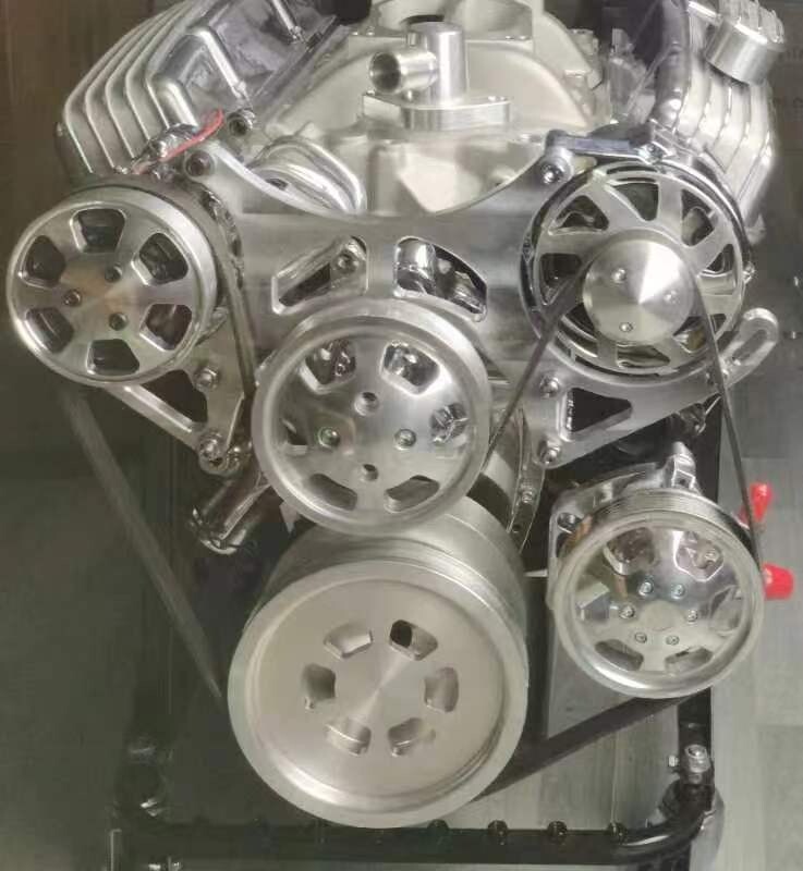 SB Chevy SBC 283 305 327 350 400 Alum Complete Serpentine Belt Drive ...