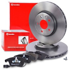 BREMBO DISCHI FRENO Ø314 + PASTIGLIE CON CONTATTO ANTERIORE PER AUDI A4 B8 8K A5