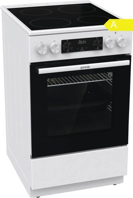 Gorenje Elektro Standherd GEC5C41WG 50cm Glaskeramik Weiß Umluft Timer