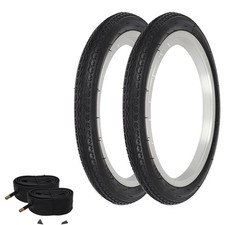 OG Lowrider Slick BIKE BICYCLE TIRE16" x 1.75" Black 2 TIRES W/ TUBES P-1081
