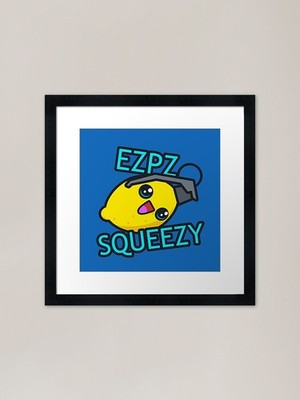 Ezpz Lemon Squeezy v1 Gerahmte Kunst Pr Gerahmtes Wandbild Poster Leinwanddruck Bild
