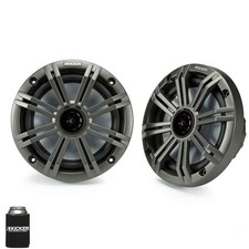 6.5" Charcoal Marine Speakers QTY 2 1 Pair of OEM Replacement Speakers