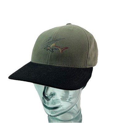 Greg Norman Collection Embroidered Signature Shark Logo Golf Baseball Hat Cap