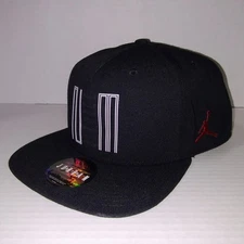 Air Jordan 11 Hat Men Black Jumpman Snap Back Cap
