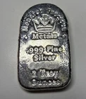 Monarch Precious Metals Hand Poured Tombstone 2 Oz .999 Fine Silver Bar T28