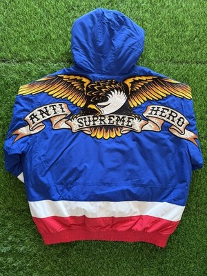 SUPREME x ANTIHERO Stadium Jacket Blue Large New FW25 | eBay