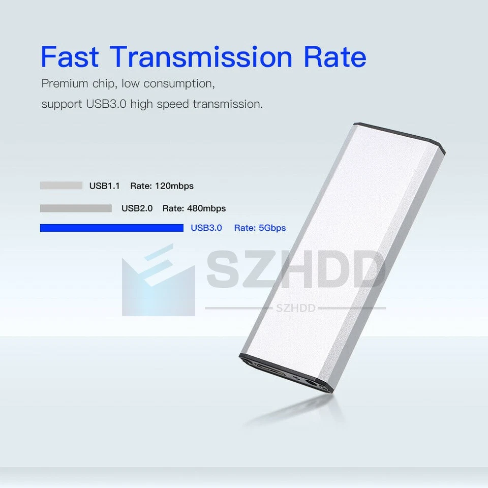 USB3.0 Portable External ssd Enclosure case For 7+17pin macbook pro a1425 a1398 - Image 2 of 4